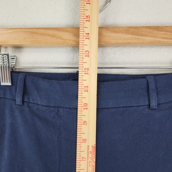 J Crew Pants Womens 8 Navy Blue Kallie Straight Leg High Rise Classic Trousers - Picture 5 of 12
